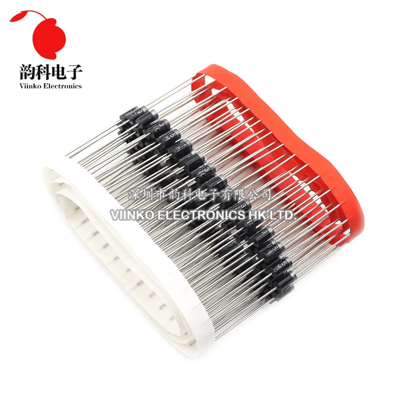 100pcs UF4007 FR107 FR207 RL207 1N4937 1N5392 1N5399 1N5817 1N5818 1N5819 UF4005 UF4004 FR104 FR157 RL257 Rectifier Diode