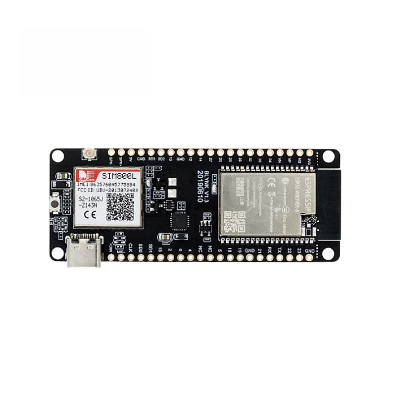 TTGO t-call V1.3 ESP32 wireless module, SIM antenna, SIM card, SIM800L module and GSM/GPRS arduino antenna