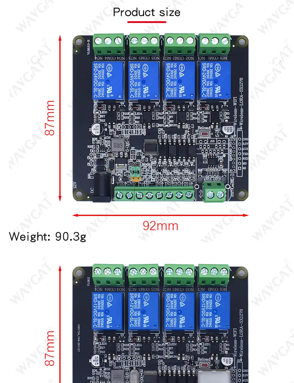 LIZAO Modbus TCP RTU Ethernet Module 4DI 4DO Relay Output RJ45 Digital Switch Input Module for PLC