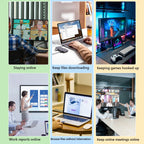 USB C Mouse Jiggler with Switch Button Mouse Mover 3 Jiggle Modes Mouse Shaker Keep Computer/Laptop Awake