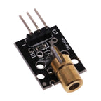 KY-008 650nm Laser Sensor Module 3Pin 6mm 5V 5mW Red Laser Dot Diode Copper Head for Arduino DIY Kit