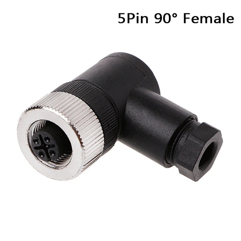 New 1PCS Waterproof Plug Aviation Plug M12 Connector Male And Female Plug Pin Hole 4 5 8 12 Core  3/4/5 Pin  M12 Sensor Connecto