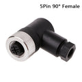 New 1PCS Waterproof Plug Aviation Plug M12 Connector Male And Female Plug Pin Hole 4 5 8 12 Core  3/4/5 Pin  M12 Sensor Connecto