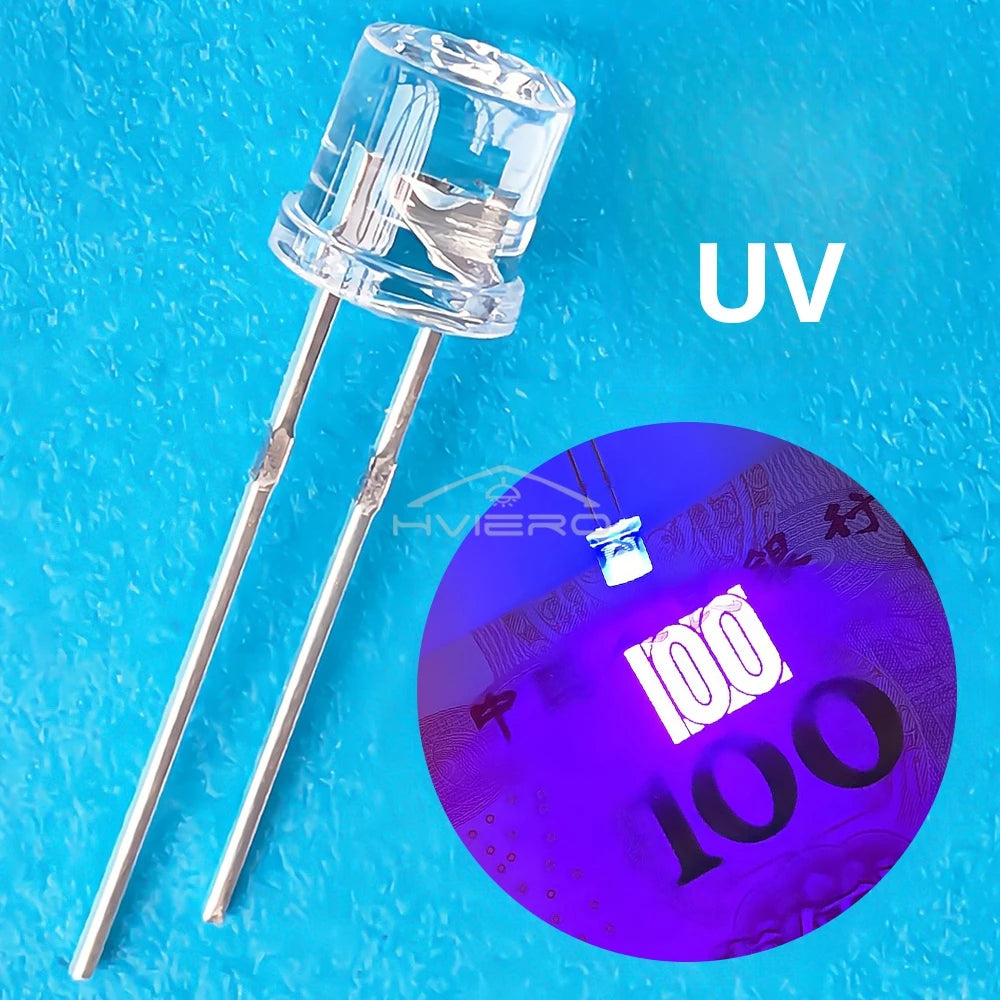100pcs 5mm Flat Top White Red Yellow Blue Green Emitting Diode LED Wide Angle Ultra Bright Bulbs F5 5mm Light Lamp Diodes