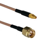 RG316 SMA RP SMA to MCX MMCX Male plug & Female jack Straight & Right Angle RF Jumper pigtail Cable 4inch~10FT