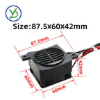 12V 24V 48V 110V 220V PTC Heater 50~400W Ceramic Thermostatic Insulated Heater With Fan Pet Insulation Incubator Electric Heater