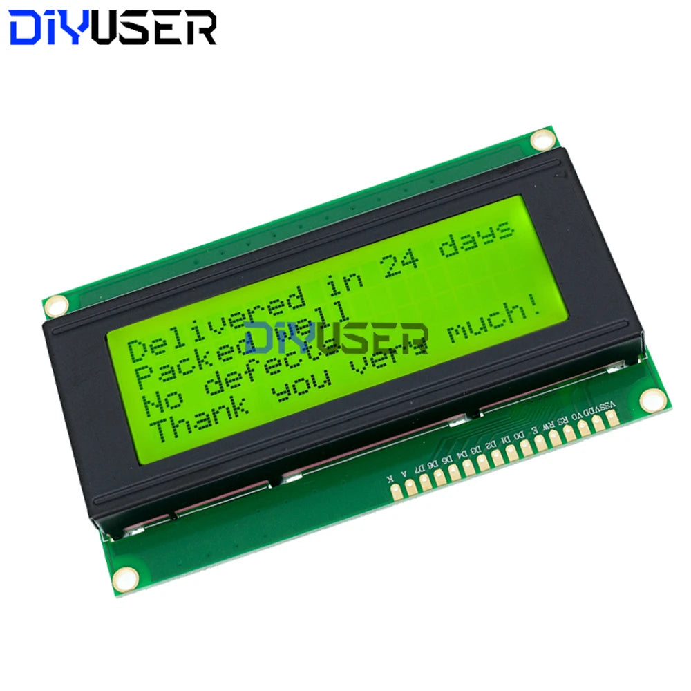 LCD2004 20x4 Character LCD Display I2C Interface Blue/green Backlight , STM32, Raspberry Pi, Save Digital I/O Pins