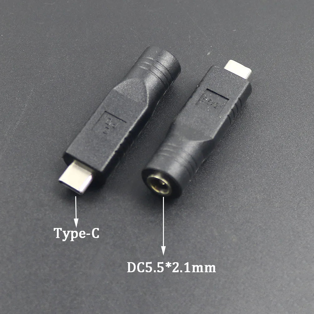 PD USB Adapter C Type C Male To 4.0*1.7 5.5*2.1 5.5*2.5 7.4*5.0 7.9*5.5mm Female Plug Converter DC Power Jack Connector