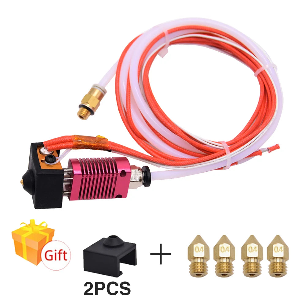 Ender 3 Metal J-Head CR10 MK8 Hotend Extruder Kit Heat Block Nozzle Heater Thermistor for CR10s Pro Ender3 V2 Ender 5 3D Printer