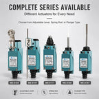 ME-8108 ME-8104 ME-8107 ME-8111 ME-8112 ME-8166-8169 Limit Switch Rotary Adjustable Roller Lever Arm Travel Switch AC250V NO NC