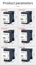 LC1-D50 AC Magnetic Contactor 50A 1NO 1NC Starter Relay Contactor 220V/380V 50/60Hz 3 Electric Contactors