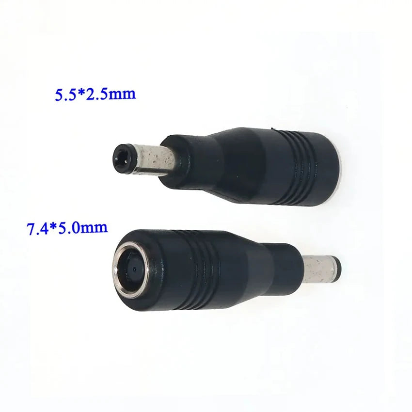 1PCS DC Jack 7.4x5.0mm Female to 5.5x2.5mm 7.4*5.0mm to 5.5*2.5mm Male DC Power Adapter for HP DELL, Lenovo, ASUS, Toshiba