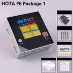 HOTA F6 QUAD-CHANNEL SMART Charger DC1000W 4*15A for Lipo LiIon NiMH Lipo Battery Balance Charger Discharger with USB 45W Type-C