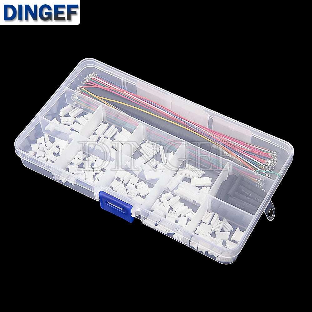 SH1.0MM JST 1mm Cable Connector Kit JST Male Header 3P-12P with 28AWG Crimped With Terminal for GPS Racing Drone Wire