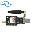 USB to GSM GPRS Module - Quad-Band SIM800/SIM800C, SMS Messaging,  Bluetooth-compatible, with Antenna