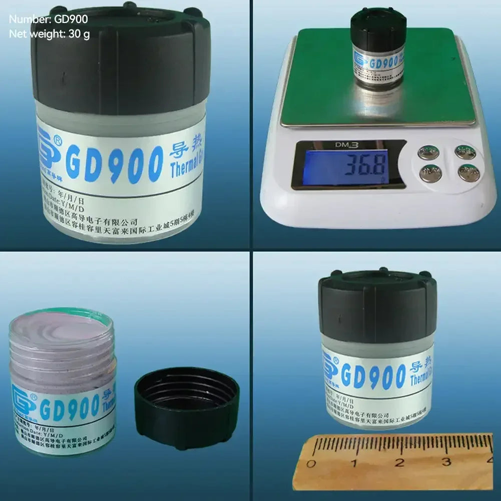 3/5/7/15/30g 4.8W/M-K High Performance Thermal Grease Syringe Thermal Grease Paste GD900 Heatsink Compound Grease For CPU CN30