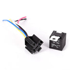 Waterproof Automotive Relay 12v 5pin 40a Car With Black Red Copper Terminal Auto Socket 1pc