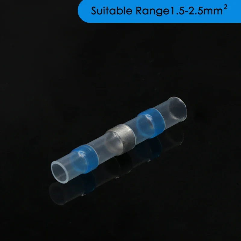 Solder Seal Wire Connectors 3:1 Shrinkage Rate Waterproof Electrical Cable Terminals Heat Shrink Tube Electrical Butt Splice