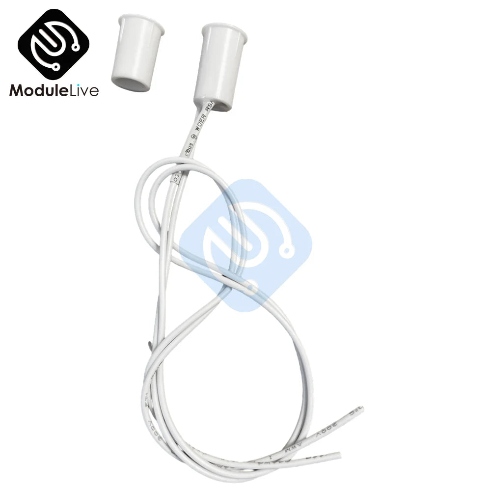 1/5PCS Magnetic Reed Switch RC-33 NC Recessed Wired Window Door Contact Sensor Detector for Home Security Burglar Alarm Systems