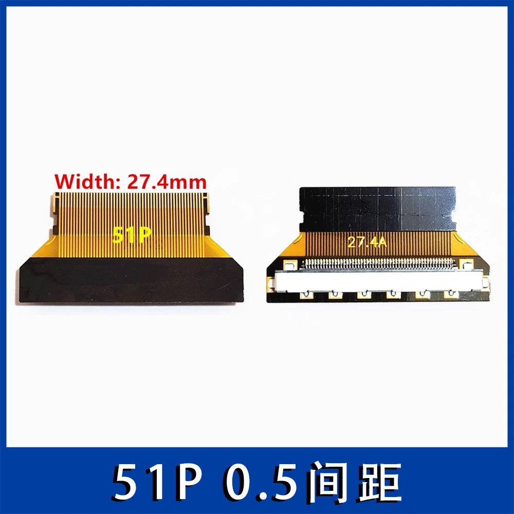1Pcs/lot LVDS screen line EDP adapter board FIX 30P to FPC 30P/51P 1.0mm/0.5MM flexible cable interface adapter