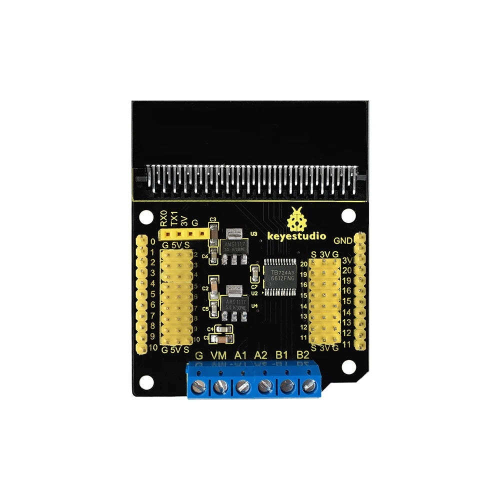 Keyestudio Motor Drive Breakout Board For The BBC Micro bit Integrate TB6612FNG Chip Comes Serial Port Communication Pins