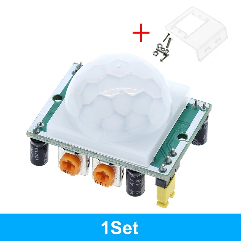 TZT 1/3pcs HC-SR501 Adjust IR Pyroelectric Infrared PIR Motion Sensor Detector Module for arduino for raspberry pi kits