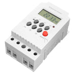 AC 220V 25A Digital Programmable Timer Din Rail Electronic   Controller with LCD Display Clock Electronic Timer
