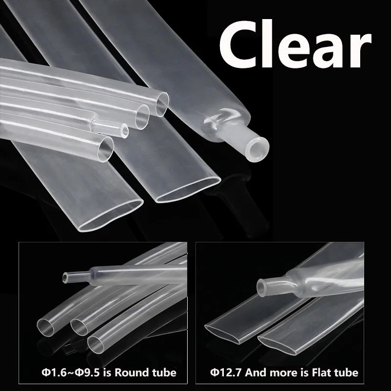 5Meters 3:1 Heat Shrink Tube With Glue Colorful 1.6-50mm Dual Wall Adhesive Lined Polyolefin Shrinkin ﻿Wrap Cable Protect Sleeve