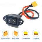 XT60/TX90 to 2+4/2+6 Cable Connector Male Female Electric Vehicle Lithium Battery Charging Socket 4 Square New Energy Power Line