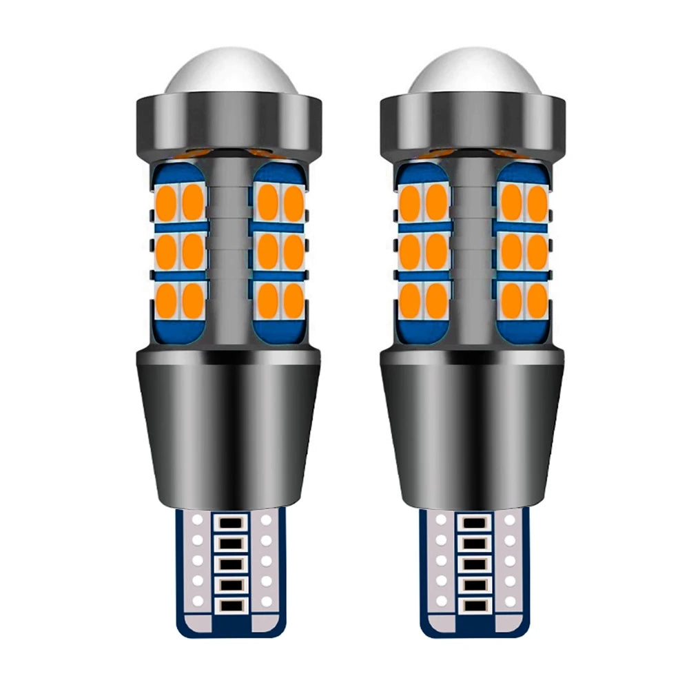 2 Pcs W16W LED T15 Led Bulbs 912 921 WY16W Super Bright 3030 Chip Car Brake Lights Canbus Auto Reverse Lamp White Red Yellow 12V