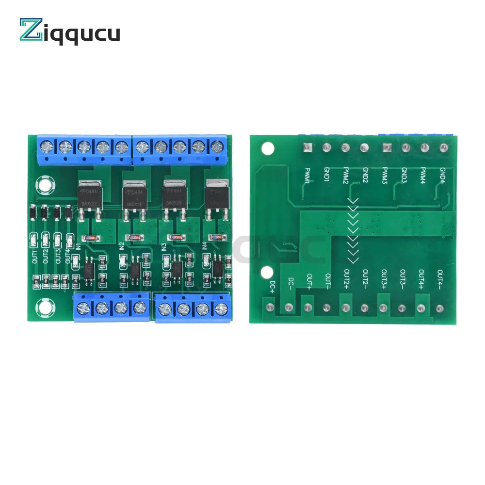DC 3.7V~27V Optocoupler Isolated Driver Module 4 Channel MOS Tube FET Pulse Trigger Switch Controller Board for Motor LED Light