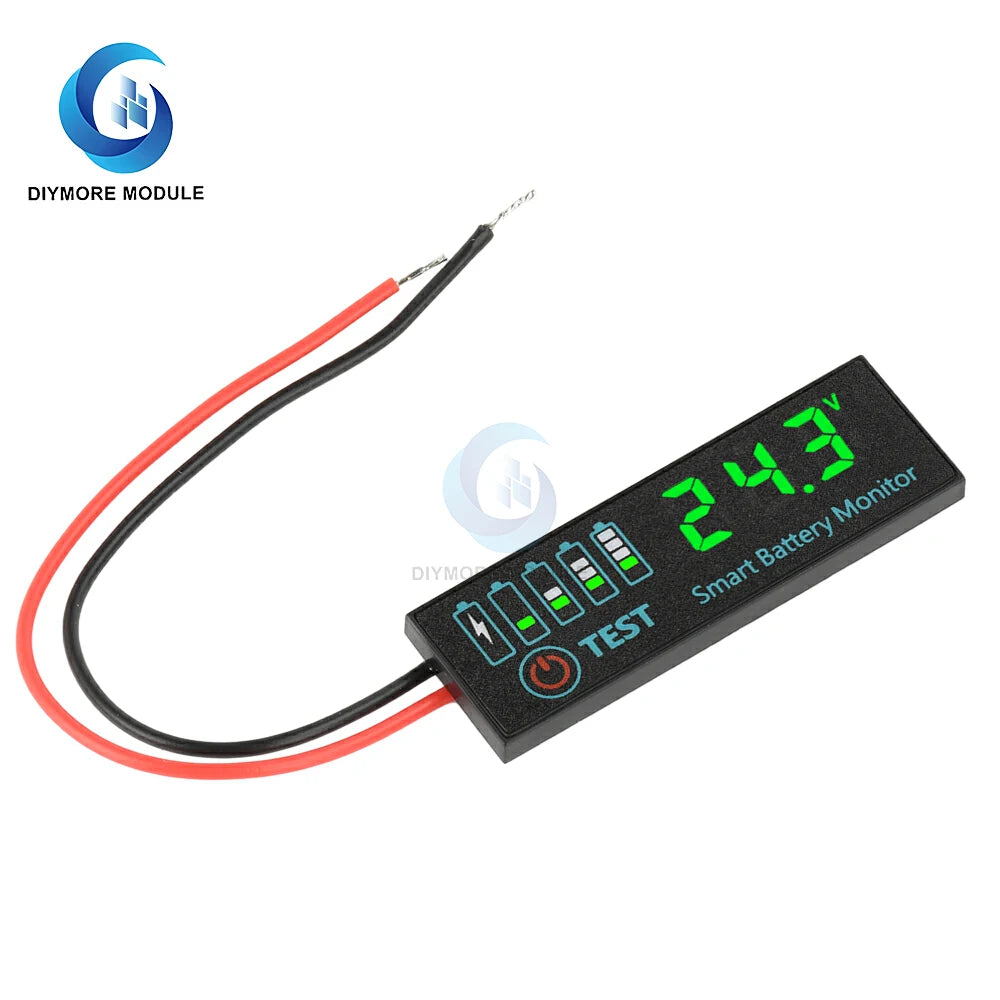 DC 7-55V 1-8S 4165 LED Indicator Voltage Charge Indicator Acid Battery Lithium Battery Universal Battery Charge Indicator Panel