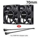 TEUCER UT-60 Slim 60mm PC Case Fan 3500RPM High Airflow CPU Cooler 6/7CM Ultra-thin Cooling Fan