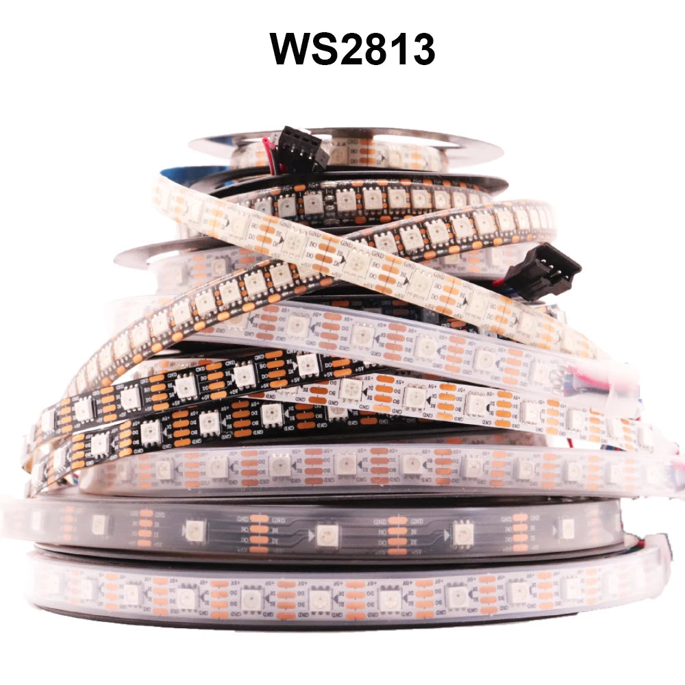 WS2812B WS2811 WS2813 WS2815 RGB LED Strip WS2812 Individually Addressable 30/60/144pixels/Leds/M Tape Light IP30/65/67 DC5V/12V
