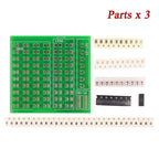 0805 SMD/SMT Components Soldering Practice Board Electronic Project Kits DIY Soldering Kit Skill Training Board Led Transistor