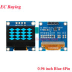 0.96 inch OLED IIC Serial White Display Module 128X64 I2C SSD1306 12864 LCD Screen Board GND VCC SCL SDA 0.96" for Arduino Black