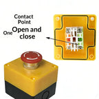 dailyWaterproof Emergency Stop Push Button Box 10A Safety Power Off  for Factory Automation and Equipment Protection