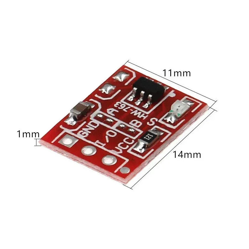 20/50/100PCS/LOT NEW TTP223 Touch Button Module Capacitor Type Single Channel Self Locking Touch Switch Sensor for Arduino