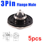 5pcs GX16 Connector Flange Mounting Aviation Plug Male Female 2 3 4 5 6 7 8 9 10Pin M16 Aviation Connector