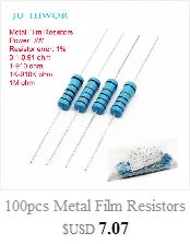 5pcs 10W 5% SQP Cement Resistor 0.1 0.22 0.33 0.5 1 1.2 1.8 2 2.2 3 3.3 3.6 4.7 5 8 10 15 20 25 30 100 K R ohms Power Resistance