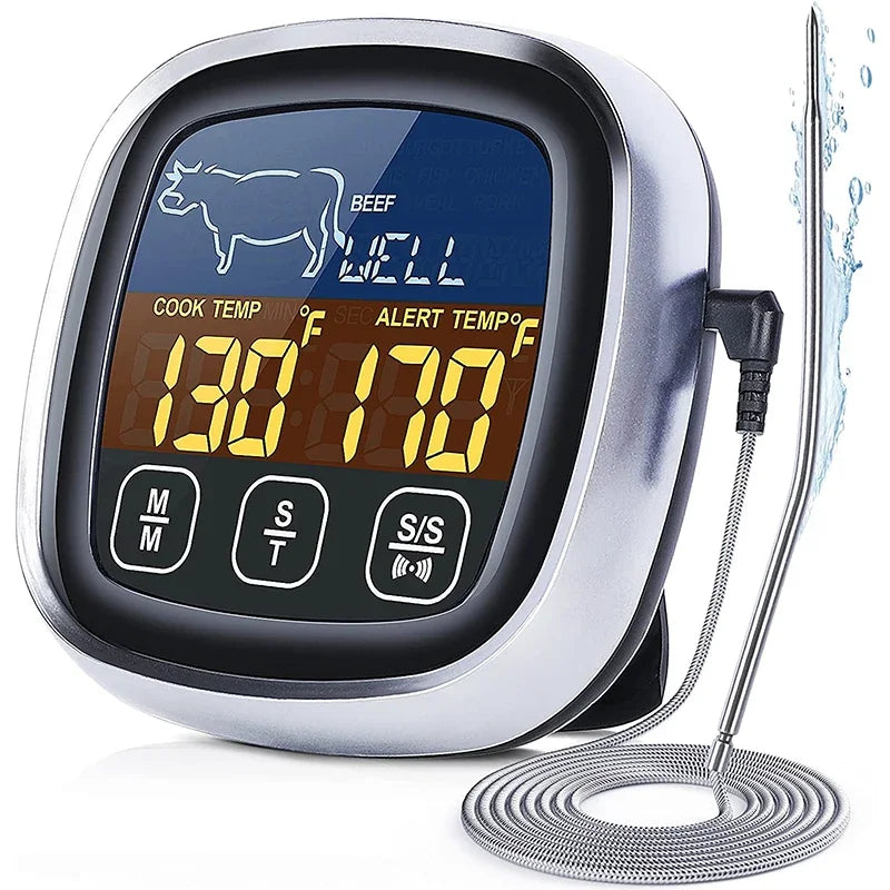 Tp700 Digital Remote Wireless Food Kitchen Oven Thermometer Probe For BBQ Grill  Oven Meat Timer  Temperature  Manually Set