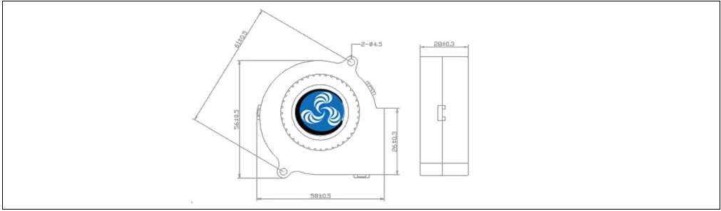 30MM 40MM 50MM 60MM 75MM 97MM Cooling Fan Brushless Motor Case Fan Blower Fan Humidifier FanInduction Cooker Fan 5V USB Plug