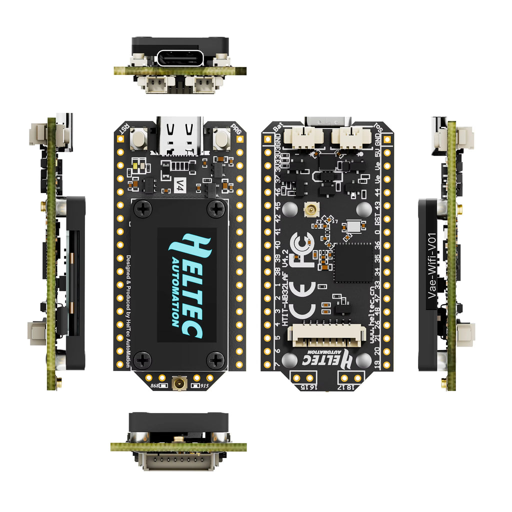 2Pcs Heltec LoRa 32 V4 2Pcs ESP32-S3 SX1262 Meshtastic MeshCore LoRaWAN WiFi BLE OLED Dev Board