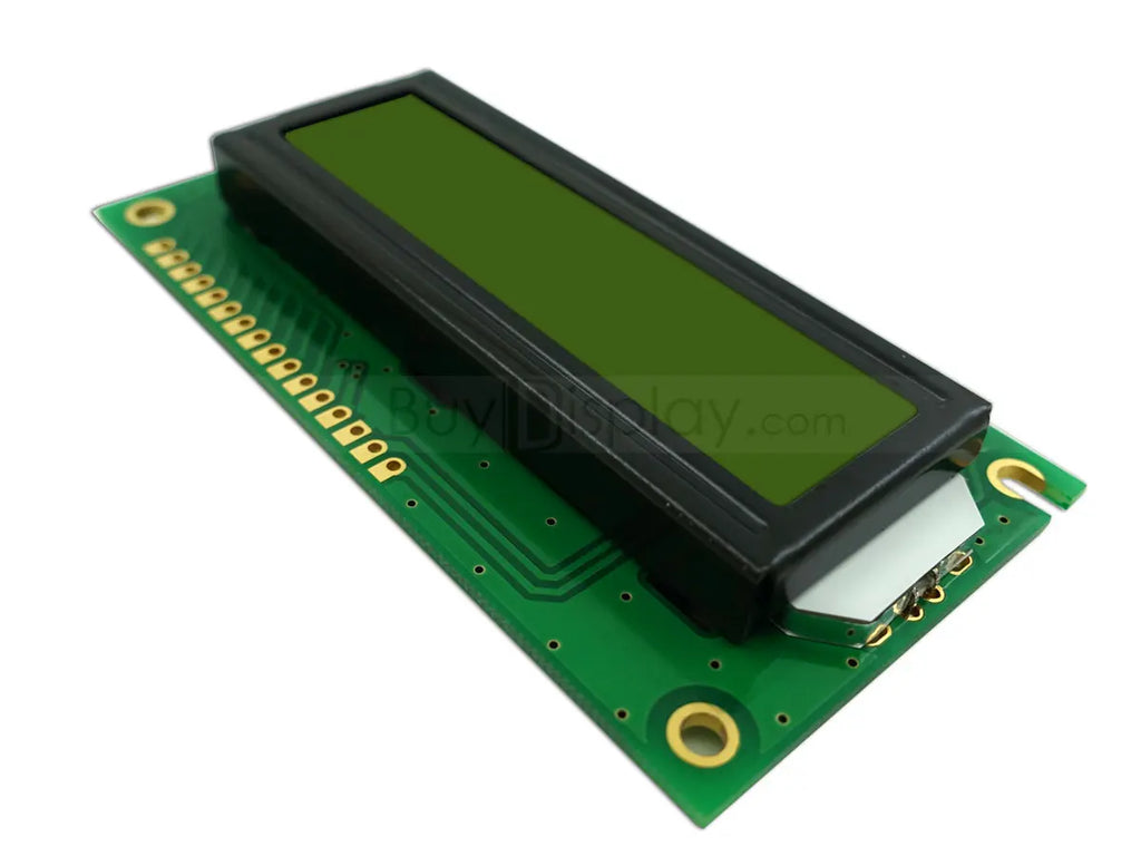 Character Display KS0066 16x2 LCD Module,Arduino,Black on YG