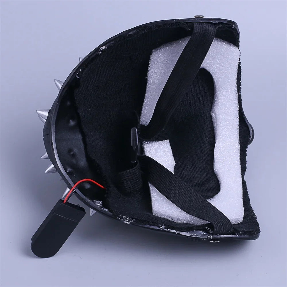 Game Watch Dog Masks Wrench Marcus LED Light Mask Eyes Changeable Cosplay Mask for Man Adult Halloween Party Carnival Masquerade