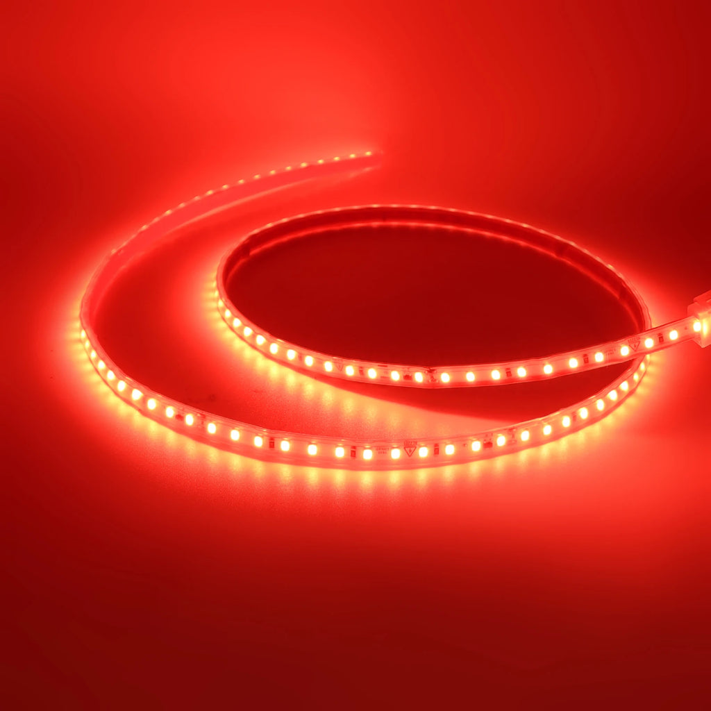 220V LED Strip 2835 120LEDs/m Waterproof 0.5M 5M 10M 20M 30M 40M Flexible Lamp Adhesive Tape White Red Green Ice Blue Pink