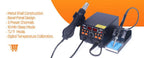 Silverflo 858D-II Hot Air Rework Station 700W Heat Gun Station With Temp.Calibration Mode for BGA PCB IC Phone Repair 220V