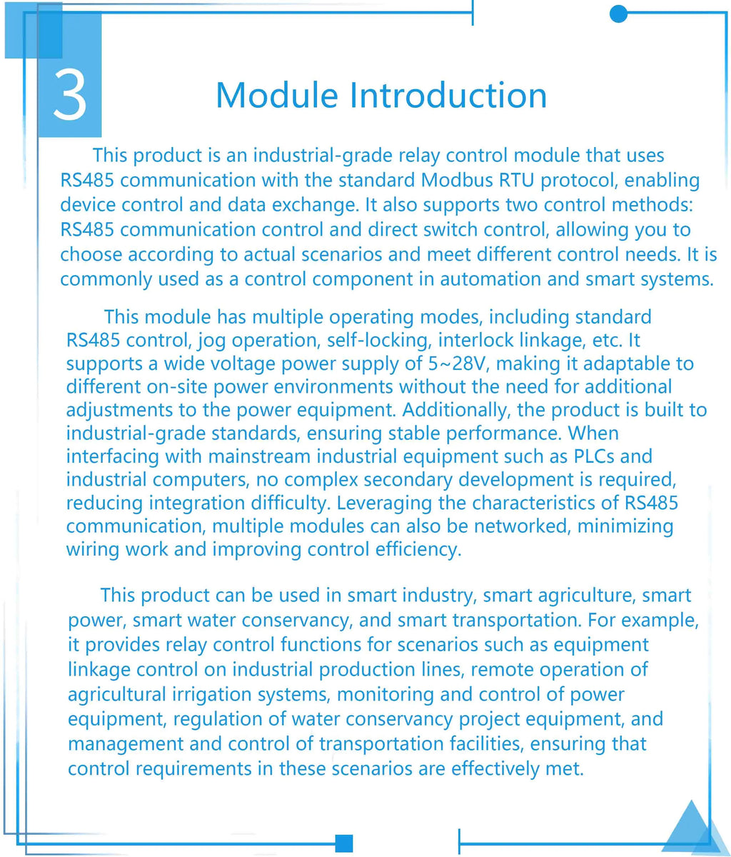RS485 Modbus RTU 2-Ch DIDO Relay IO Expansion Module, High Precision Digital Input Output Controller, Industrial PLC Board DIY