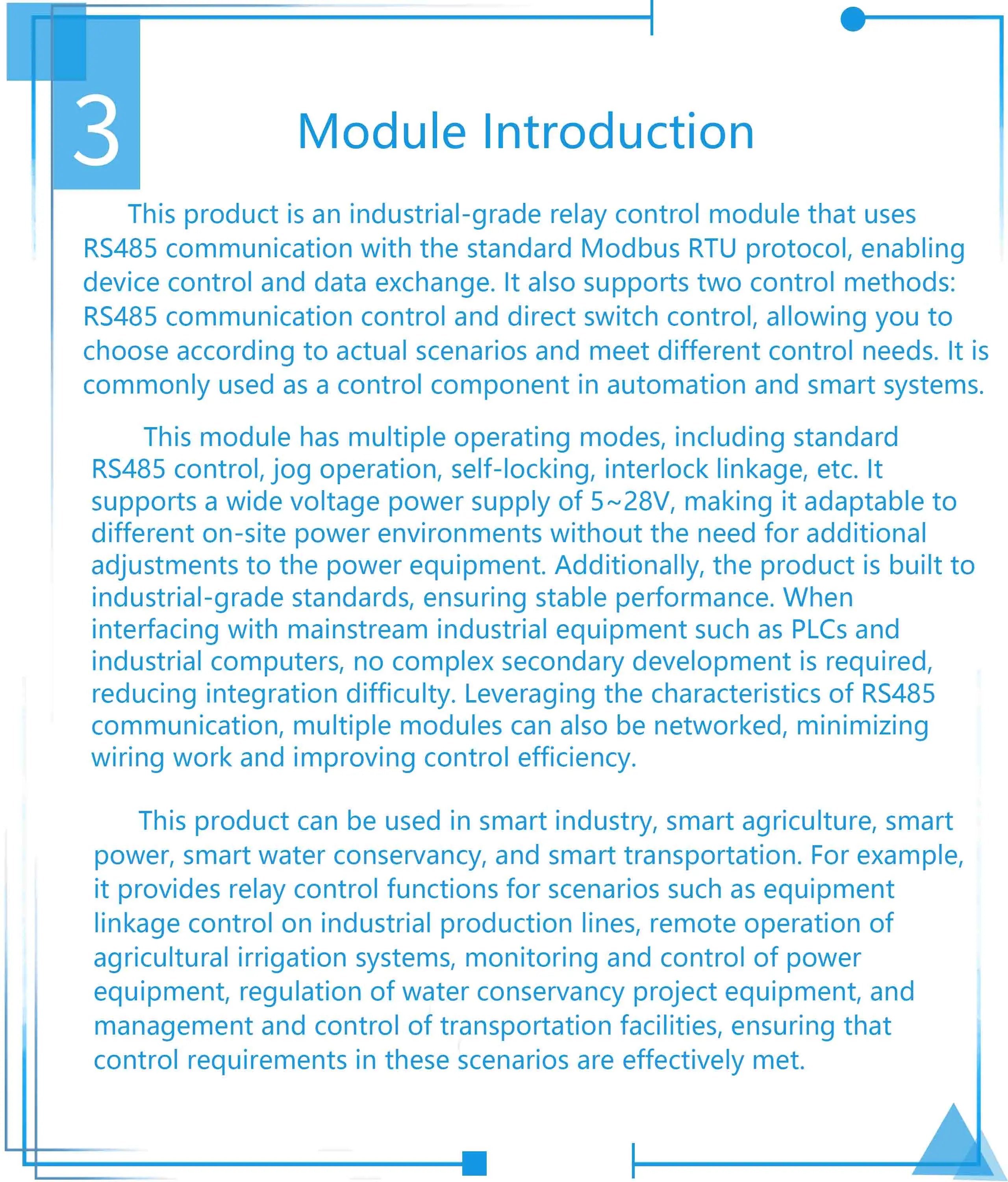 RS485 Modbus RTU 2-Ch DIDO Relay IO Expansion Module, High Precision Digital Input Output Controller, Industrial PLC Board DIY
