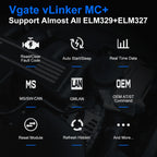 Vgate VLinker MC/MC+ Bluetooth 3.0/4.0 OBD2 Scanner ELM327 Compatible for BimmerCode FORScan for IOS/Android Car Diagnostic Tool